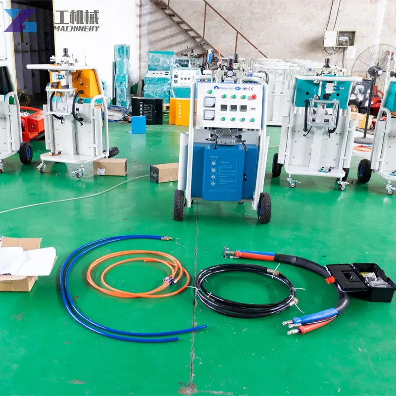 Polyurea Polyurethane Spraying Machine Pneumatic Two-component Materials Sprayer for Wall Insulation Basement Waterproofing A25