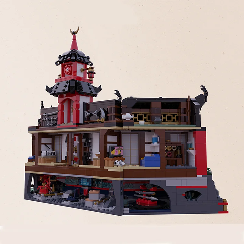 

2839 деталей MOC Монастырь Спинджицу: обновленная модель Ниндзяго, конструктор, креативный подарок, декор для демонстрации, сборная модель премиум-класса для взрослых