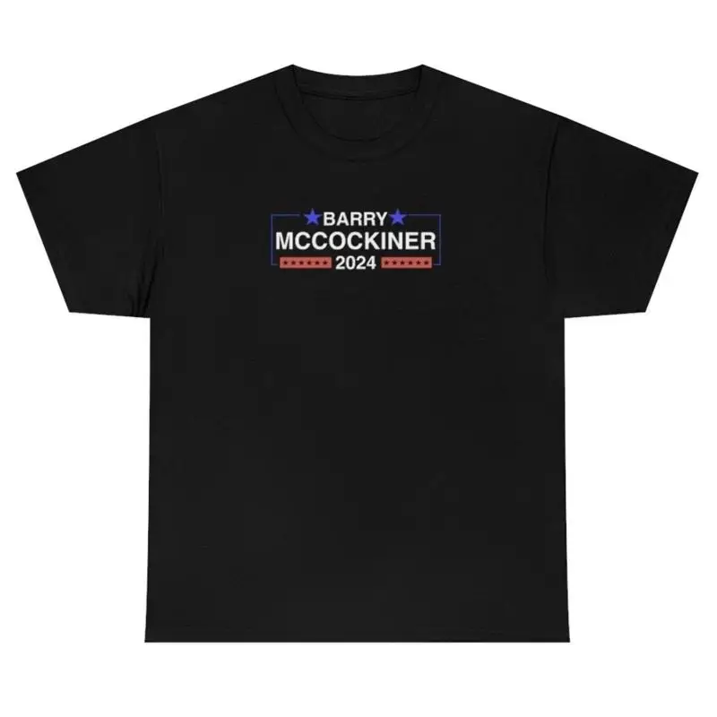 

Мужская футболка Barry McCockiner 2024, забавная футболка из президентской политики США, новинка