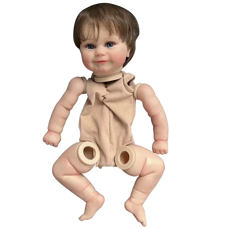 19inch Reborn Doll Kits Sweet Baby Maddie Unassembled DIY Blank Doll Parts with body and eyes Bebe Reborn Kit same as the photos