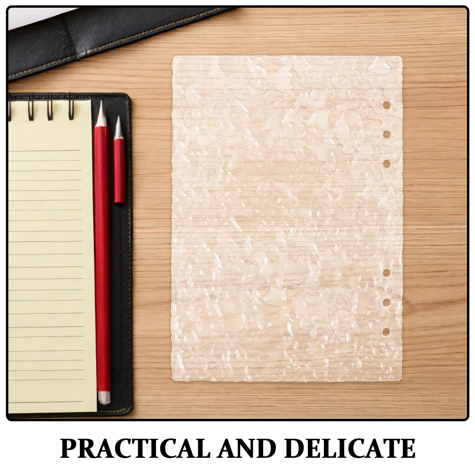 2 set Cover Book Protector Halloween Christmas New Year Clear Journal Cover Clear Planner Cover Acrylic Binder Cover Transparent