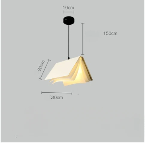 북유럽 미니멀리스트 마카롱, 창의적인 맞춤형 책 펜던트, 램프 장식, 서점, 도서관, 바 분위기 조명 기구