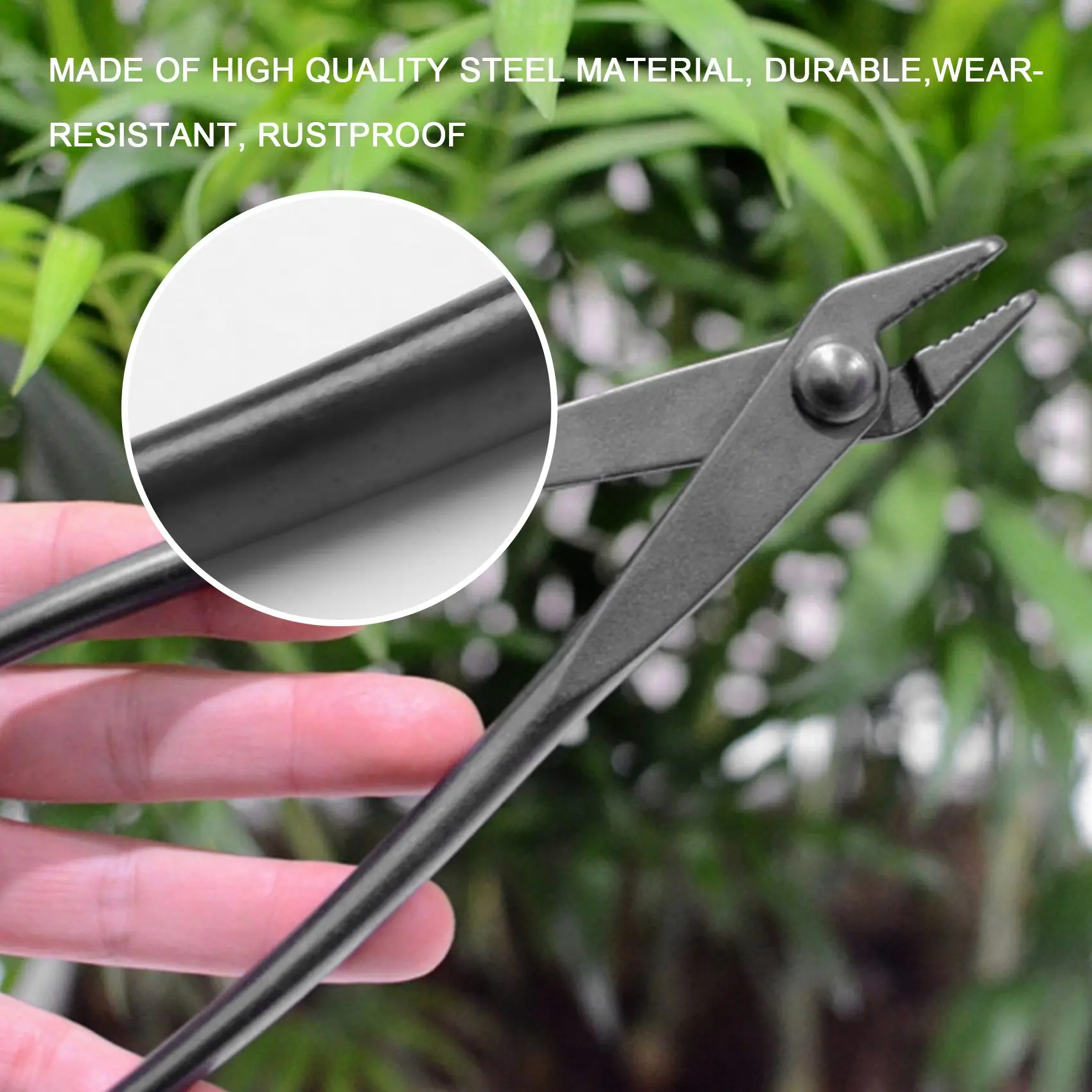 ABVJ-20Cm Round Edge Steel Garden Pruning Wire Drawing Pliers Shears Thick Branches Cutter Scissors Bonsai Tools