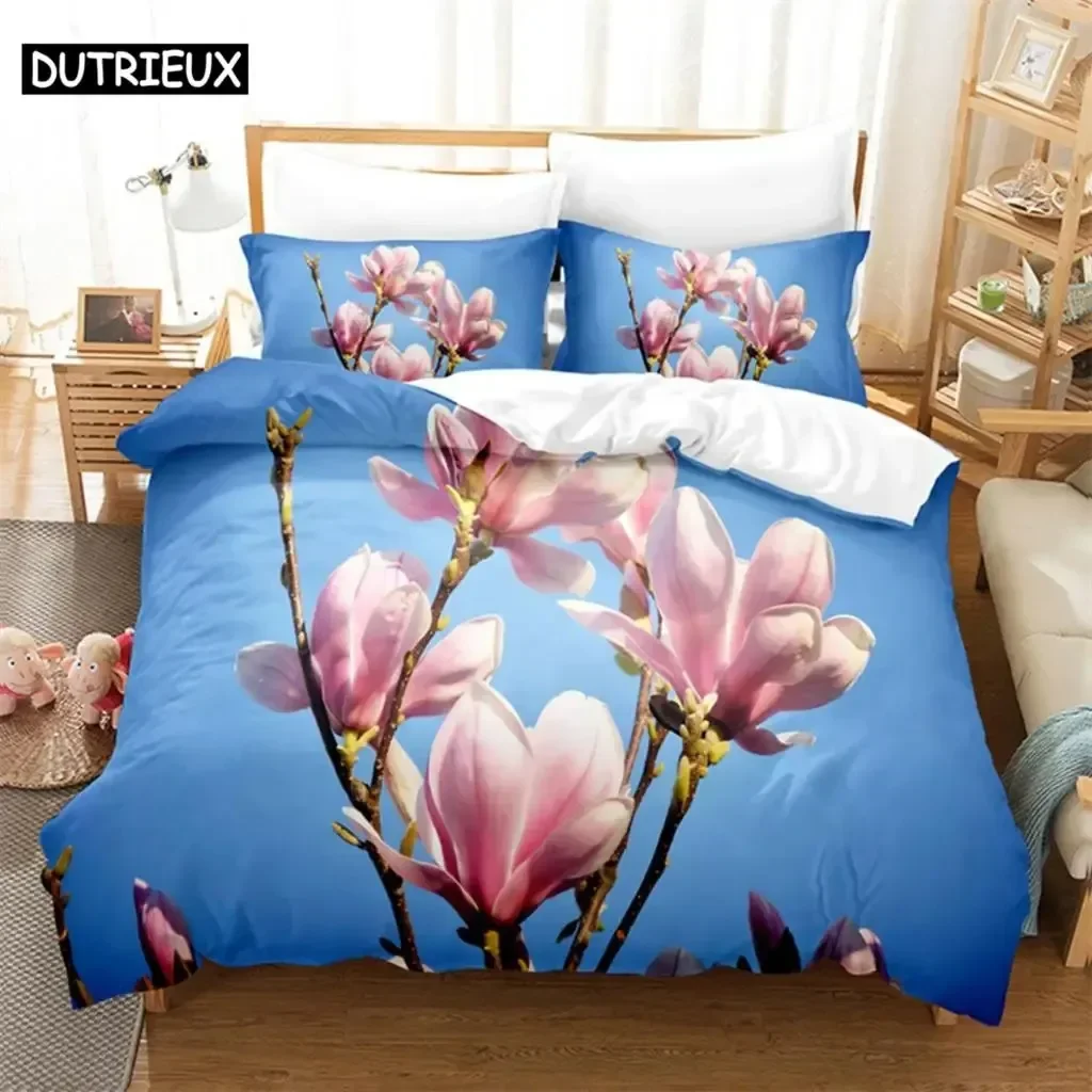 

Flower Plants Bedding Set Single Twin Double Queen King Cal King Size Bed Linen Set