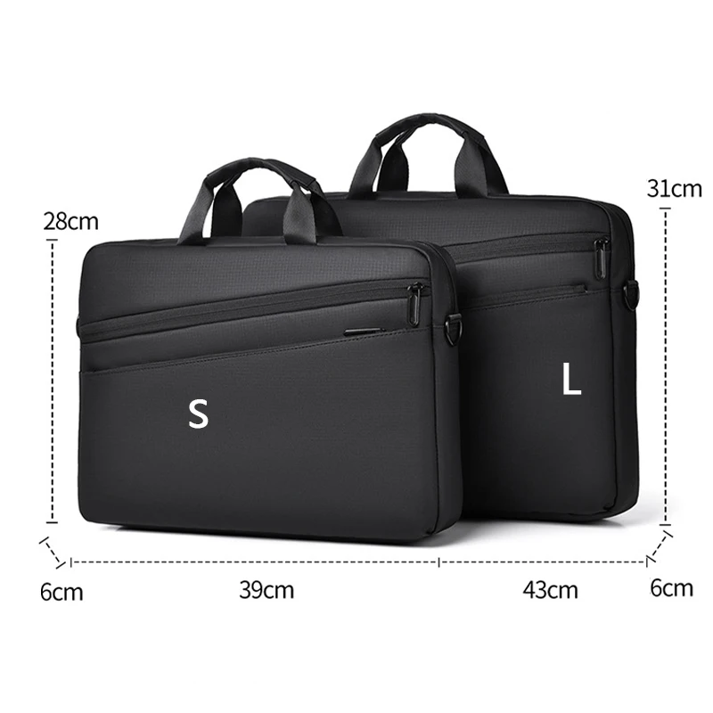 Multifunktionale Freizeit-PU-Folien-Handtasche, Konferenz, große Kapazität, tragbare Laptoptasche, Business, Arbeit, Pendeln, Aktentasche