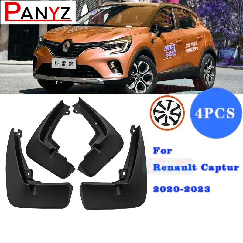 

4x For Renault Captur 2013-2020 Accessories Auto Mudflap Fender Mudguard Mud Flaps Guard Splash Car Accessories