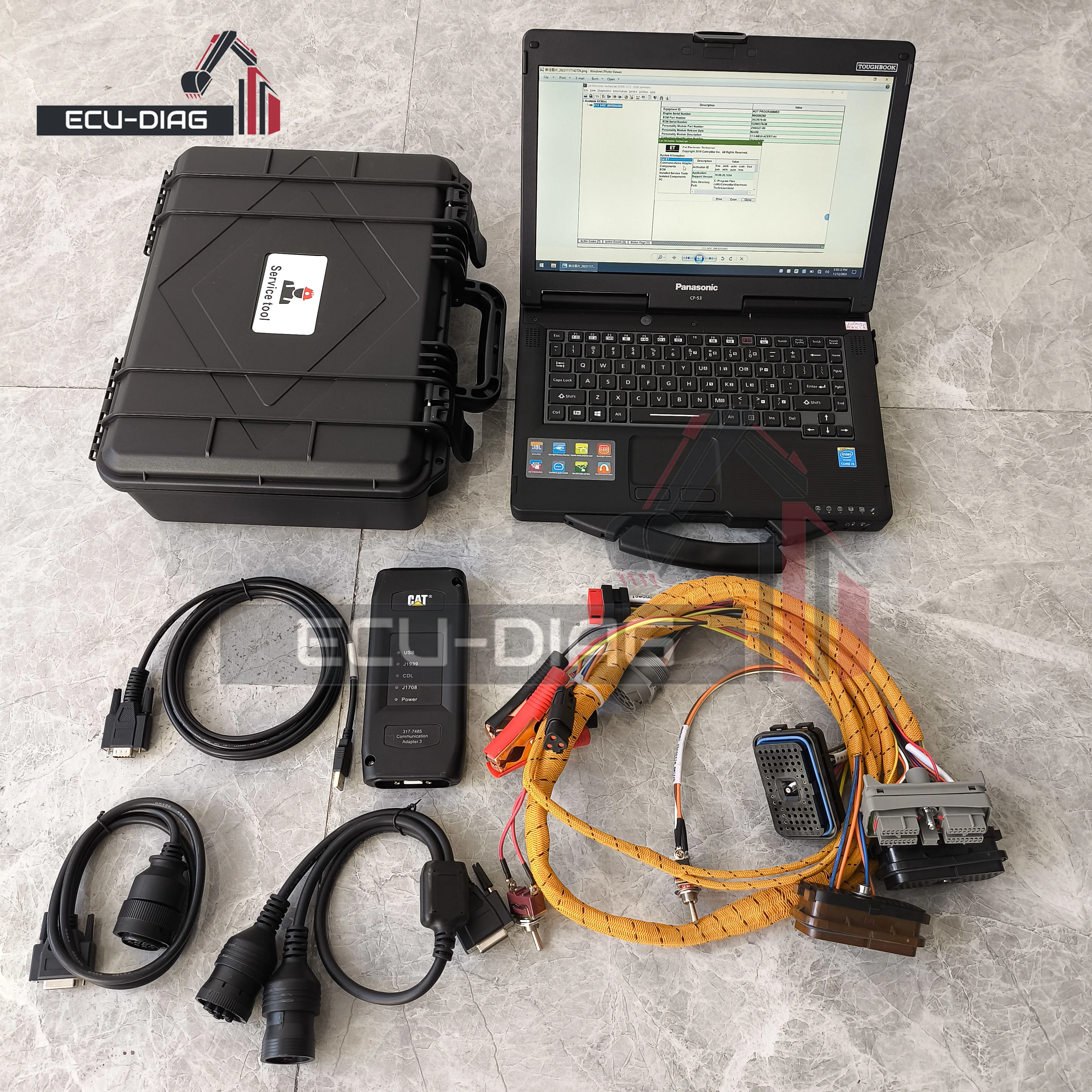 

317-7485 CAT ET3 2019C Software With laptop programming line For Caterpillar Diagnostic Tool For Truck Heavy Duty Excavator