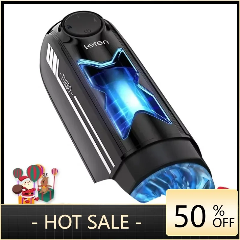 2026  Leten 700/Minutes Masturbation Cup Automatic Telescopic Men's Products Electric Clip Heating Oral Sex Adult Masturbat