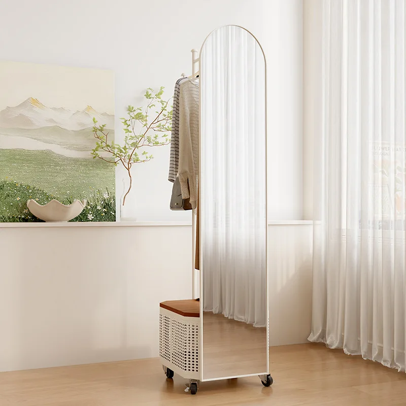 Fashion Integrated Mobile Full Body Fitting Mirror With Mirror Hanging Hanger