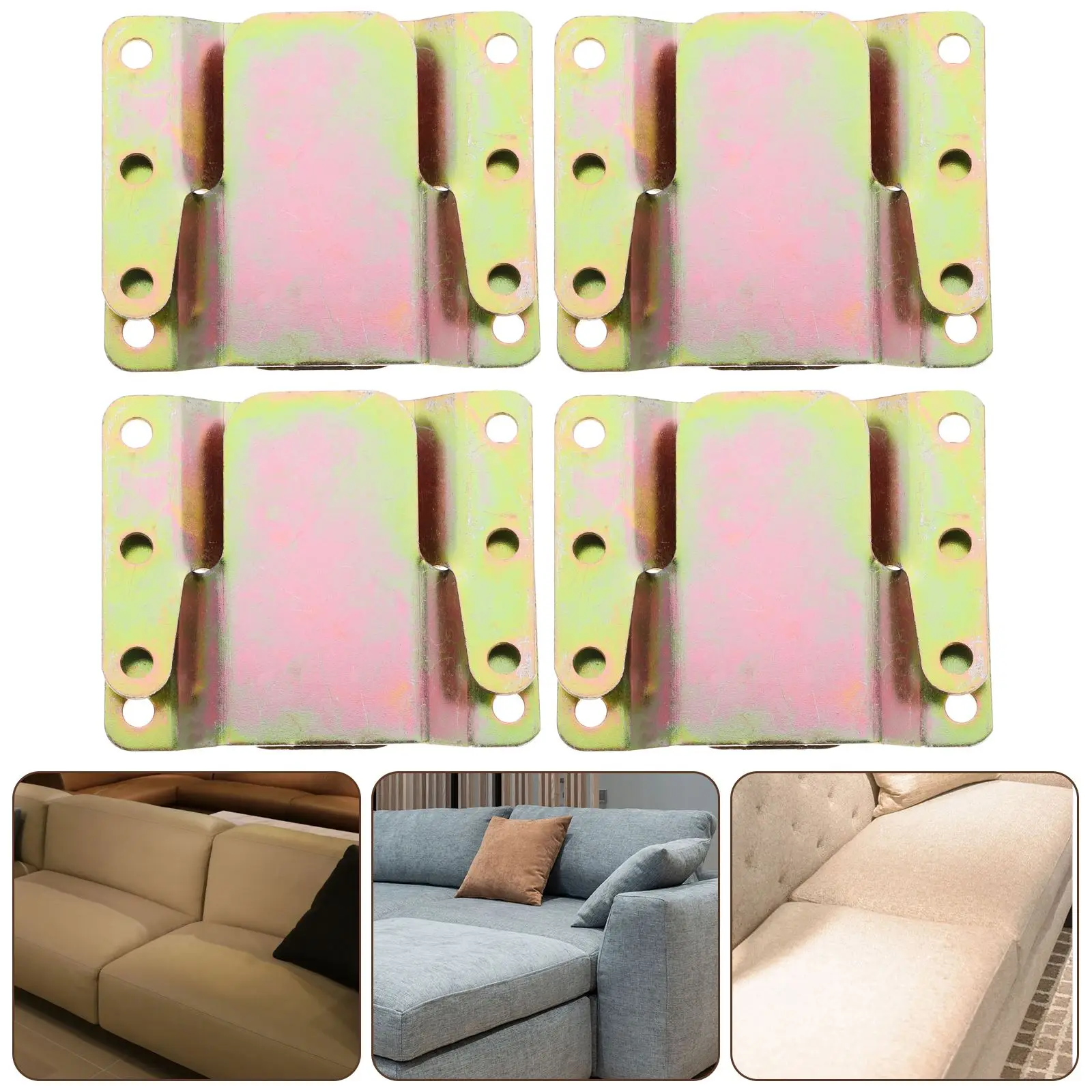 

4 Sets Sectional Couch Joint Snap Furniture Wood Board Connecting Fixture Sofa Bed Hinge Upper Lower Latch For Bed Board Fixed