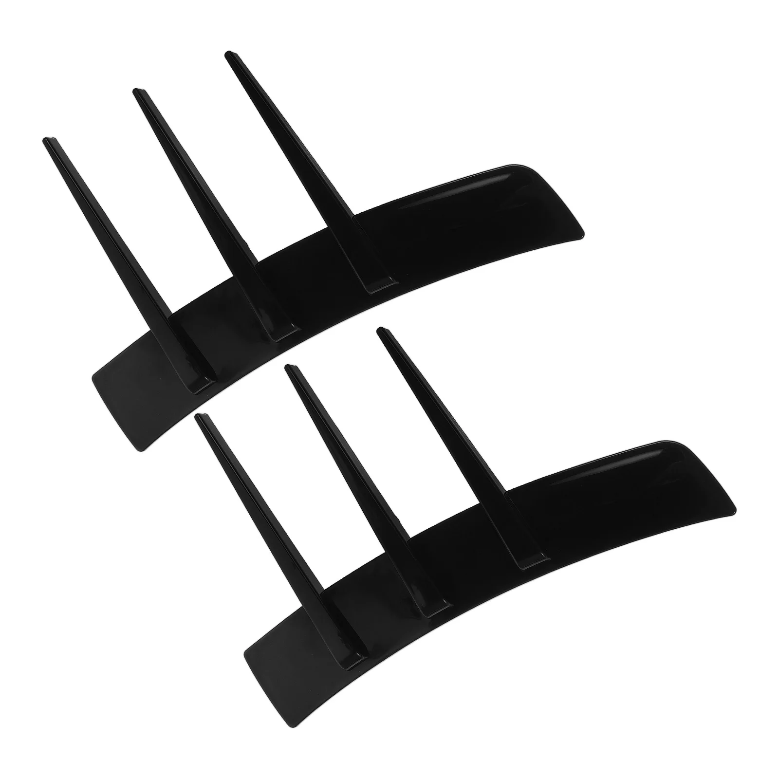 

2pcs Universal Side Vent Trim Decoration Car Body Sticker Shark Fin Design For Side Wing Protection Easy Install Durable