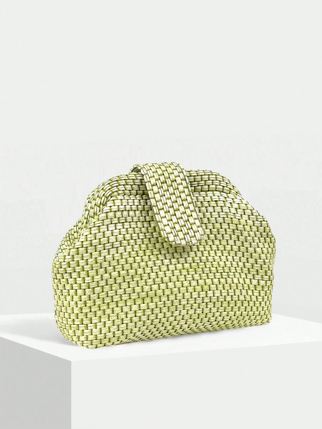 Lichtgroene clutch in Franse s - Luxury Bags Green recensie en prijs