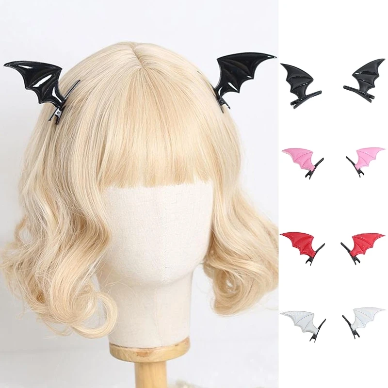 SAFHair-Pinces à cheveux aile de chauve-souris pour fille, épingle à cheveux SAFWing, pinces à frange, vêtements de sauna, bijoux de fête d'Halloween, fournitures de fête