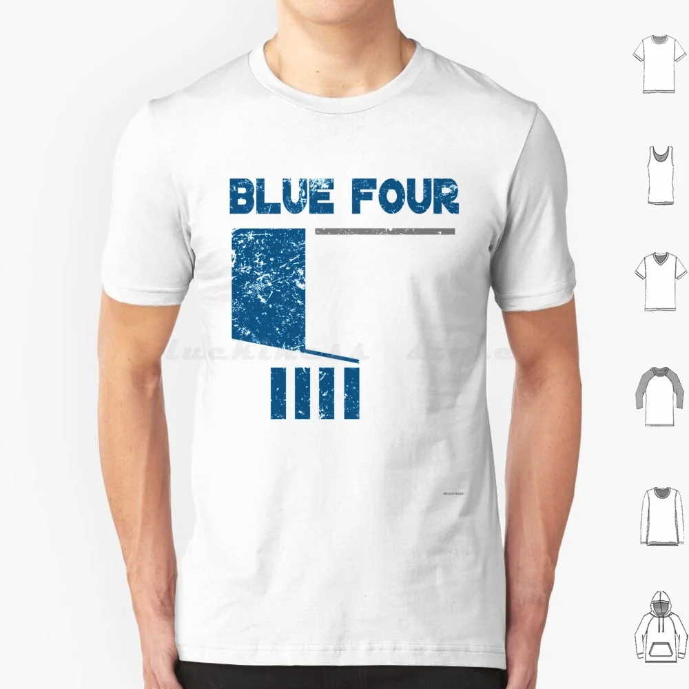 Camiseta azul 4, camiseta fresca de algodón 6xl, programa de televisión, película de Tv, película Retro clásica, cine Geeky, dibujos animados, Toon, culto, película de culto, Tv