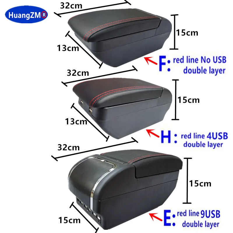 For Hyundai Accent Tagaz Armrest box For Hyundai Accent Car Armrest box Interior Parts Center Storage box Car Accessories