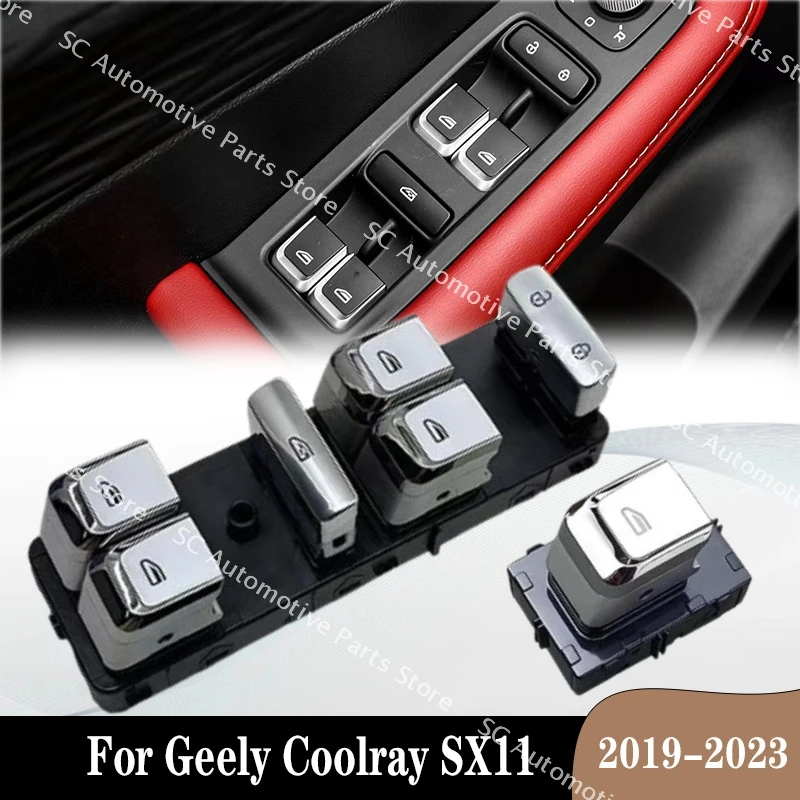 

1PC Car Window Lift Switch For Geely Coolray SX11 Proton X50 2019-2023 Window Glass Lifter Control Regulator Button