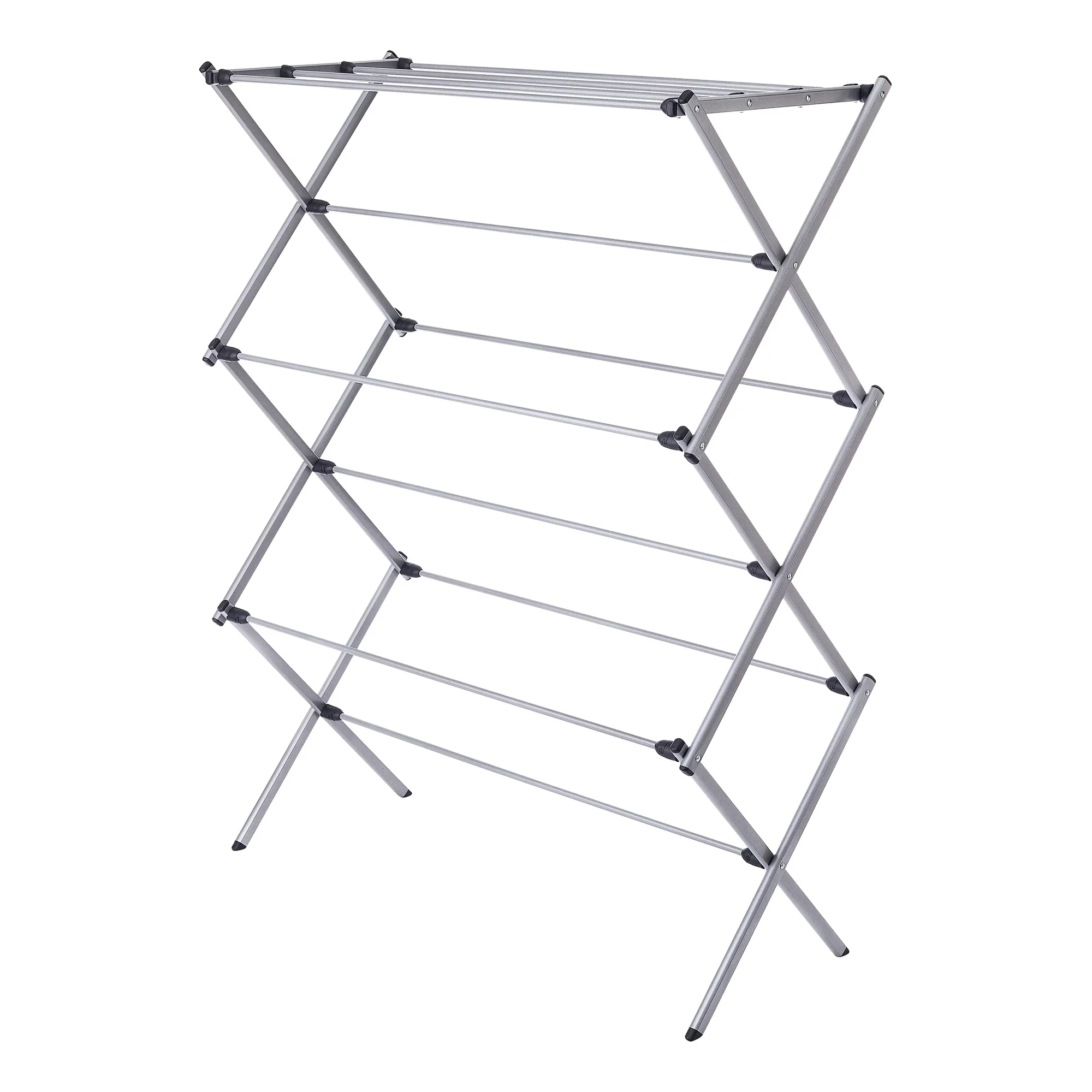 

Oversized Collapsible Steel Laundry Drying Rack, Heavy Duty Rust Resistant Free Standing Clothes Airer, Large Capacity Foldable Drying Stand for Garment Towel Shoe Quilt, Space Saving Portable Dryer Rack for Indoor Outdoor Home Balcony Laundry Room Apartm