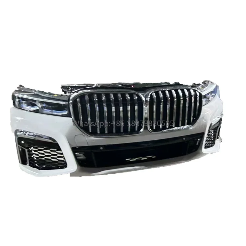 Hot selling cars parts front lip assembly front bumper for bmw g12 with laser headlights