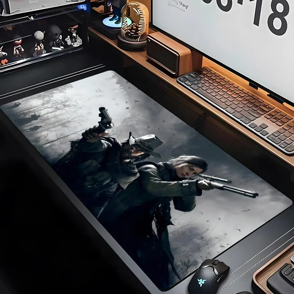 

H-Hunt-Showdown Gamer Mouse Pad XXL Gamer Gaming PC Computer Otaku Locking Edge DIY Customized Photo Laptop Notebook Desk Mat