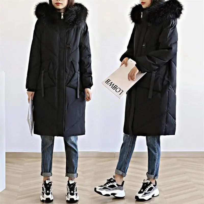 ACOMOSON Luxury Quality Winter Plus Size Women'S Down Padding Jacket Winter Street Travel Outdoor Women Thick Warm Parka Coat