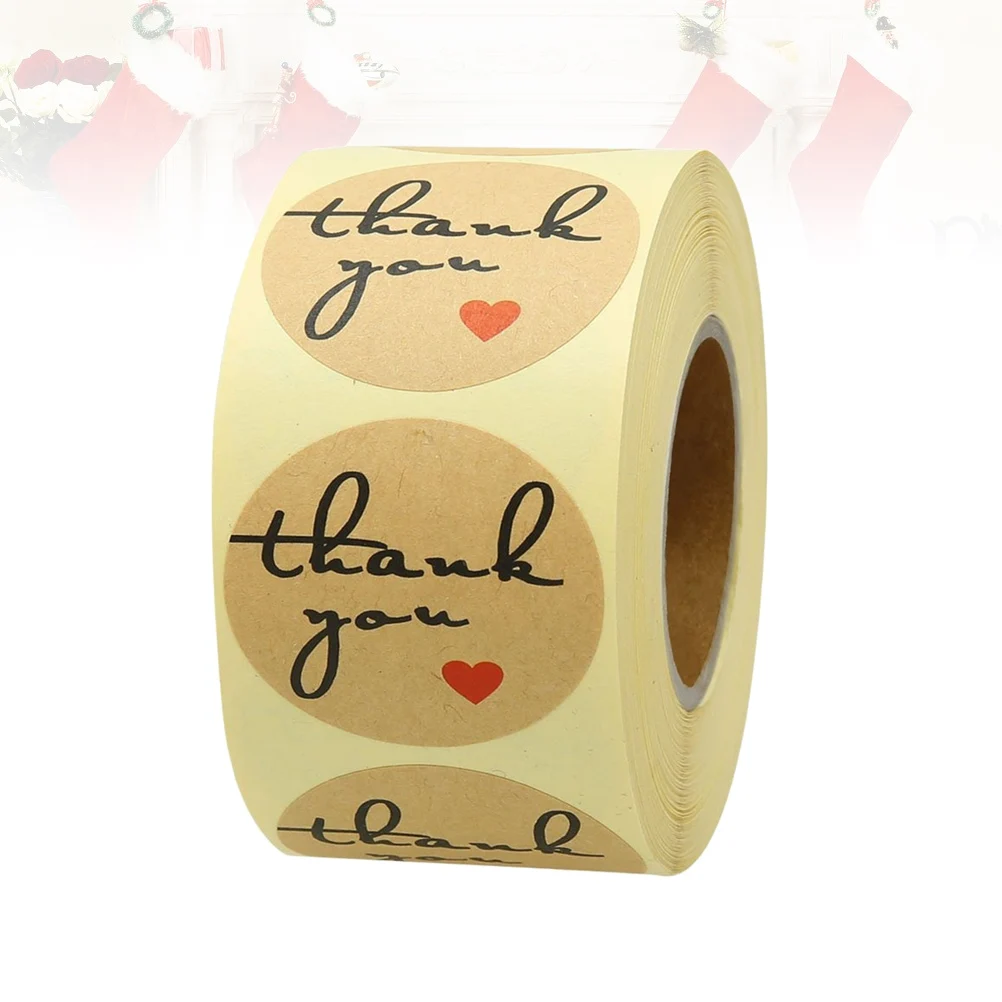 

Custom Removable Round Stickers for Kraft Paper DIY Christmas Gift Envelope Cookies Bags Party Favors Eco Friendly Premium
