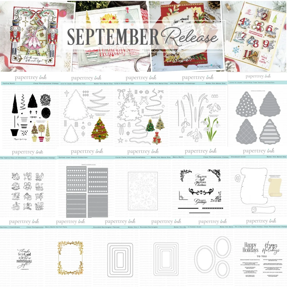 

Tree Snowdrops Storybook Scroll Metal Cutting Dies Clear Stamps Dotted Lines Stencil Hot Foil for DIY Making Card 2025 Christmas