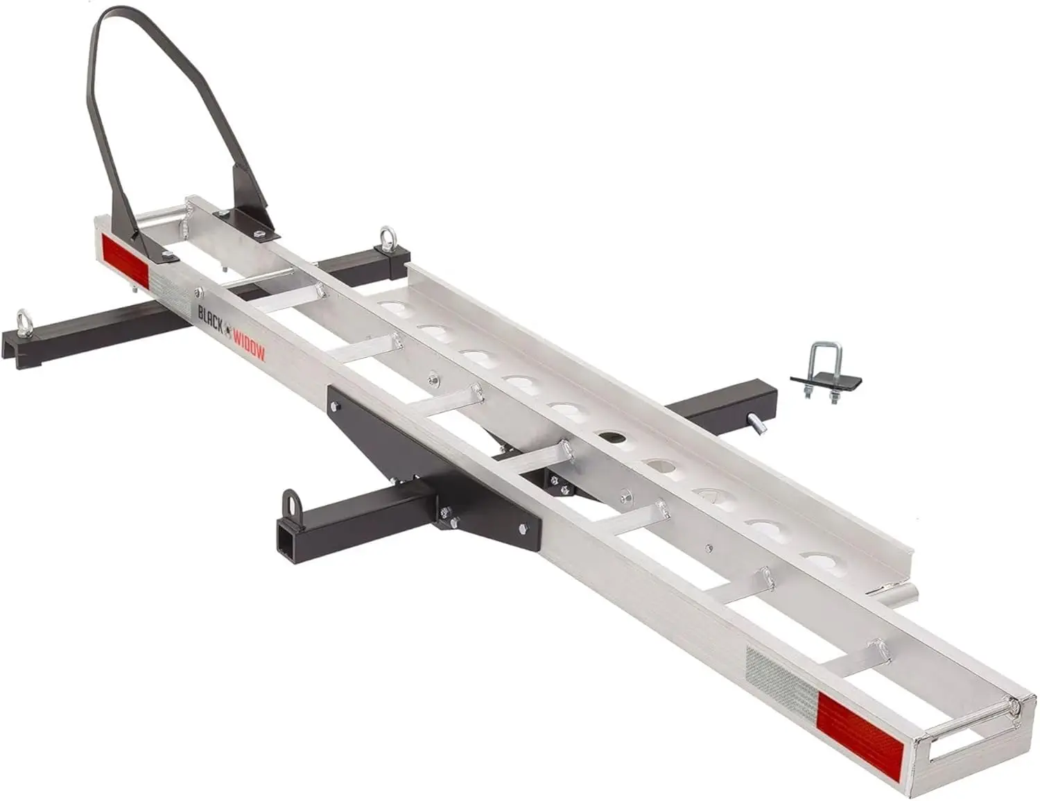 

Motorcycle Hitch Carrier Lightweight Aluminum 400 lb Capacity Fits 2 inch Receiver