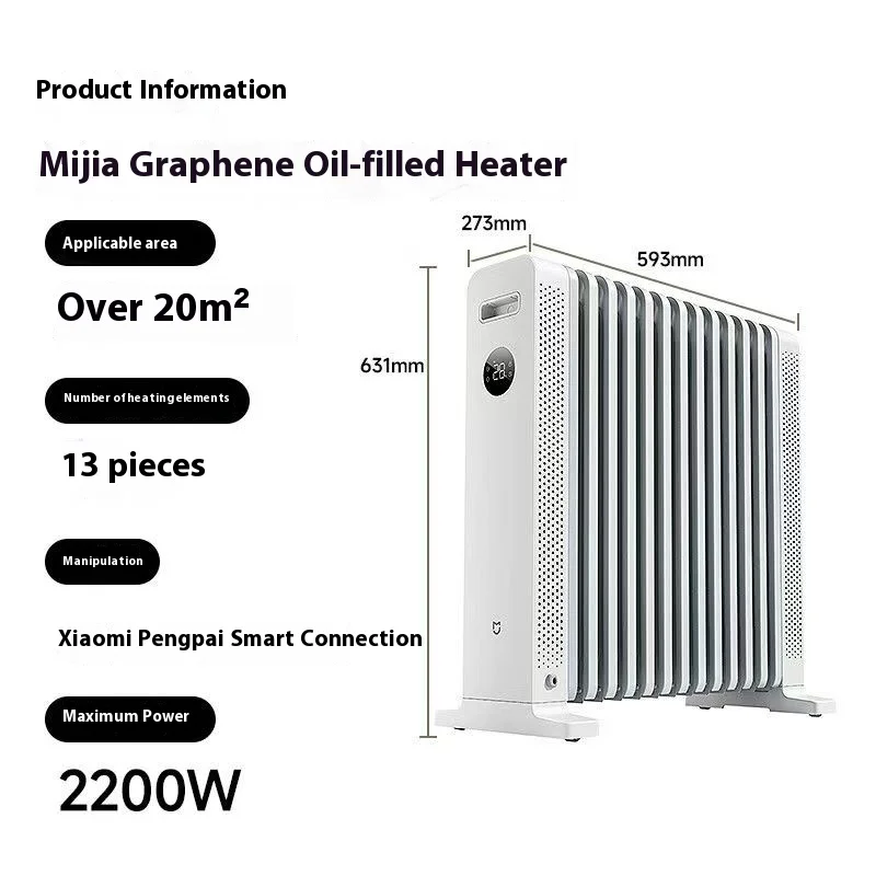 Graphene Oil Tinted Heater Power Saving Plastic Radiator Fast Heating Indoor Electric Heater