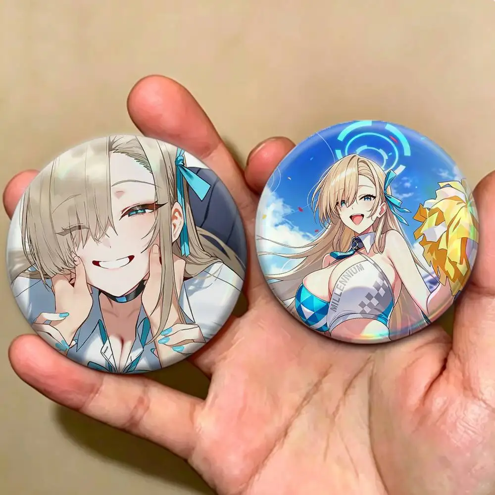 COOL I-Ichinose Asuna Blue Archive    Badges Creative Tinplate Button PinsBrooch Badge Clothes Backpack