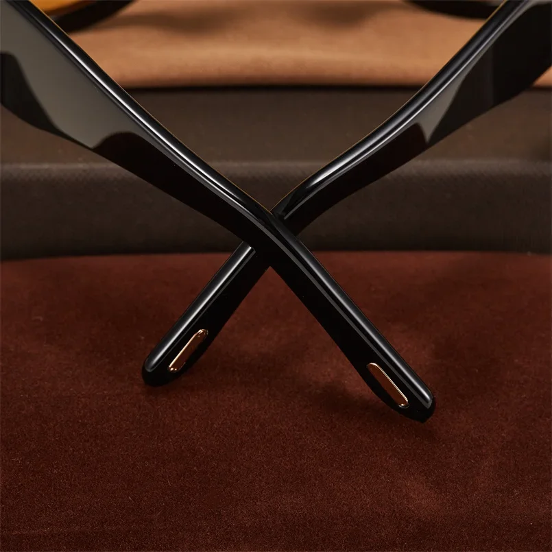 نظارات شمسية كلاسيكية بإطار كبير من الأسيتات، نظارات شمسية كلاسيكية بتصميم علامة تجارية أنيقة، نظارات شمسية نسائية كبيرة الحجم UV400