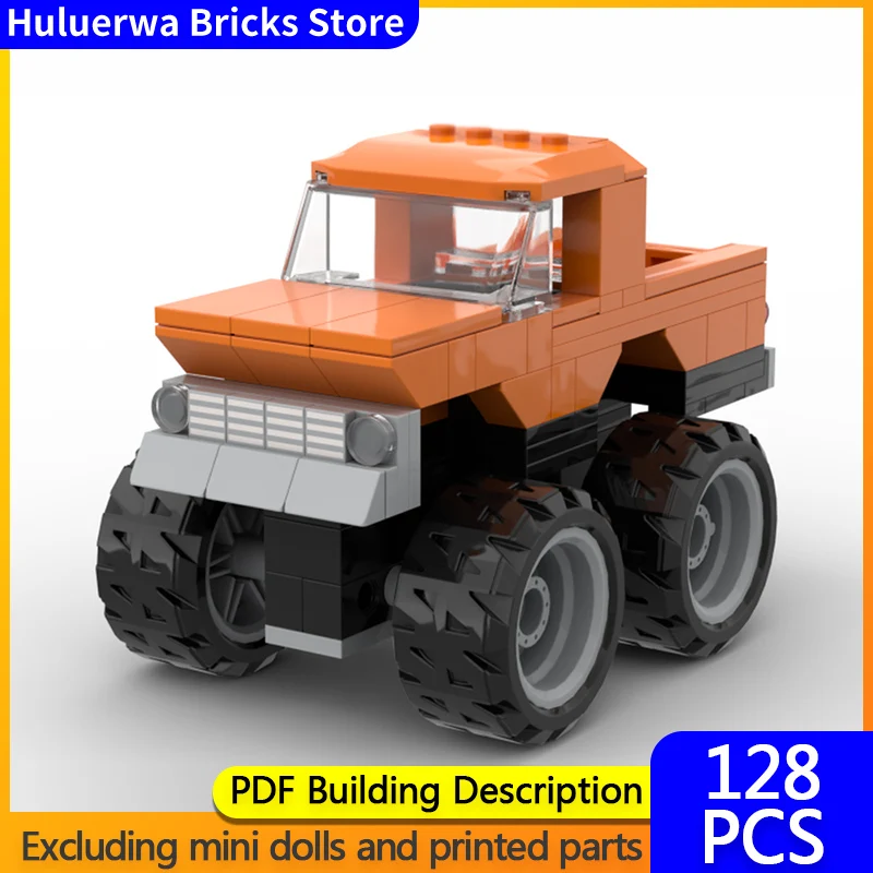 

Speed Racing Car Model MOC Building Bricks Bigfoot Off-Road Pickup Modular Technology Children Holiday Gifts Assemble Toys Suit
