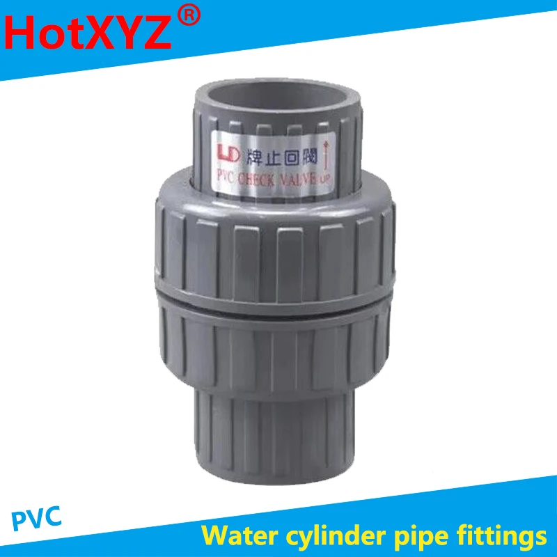 

PVC One Way Non Return Check Valve Pipe Fitting For Garden Irrigation Aquarium Fish Tank 32-63mm Inner Diameter 1 Pcs