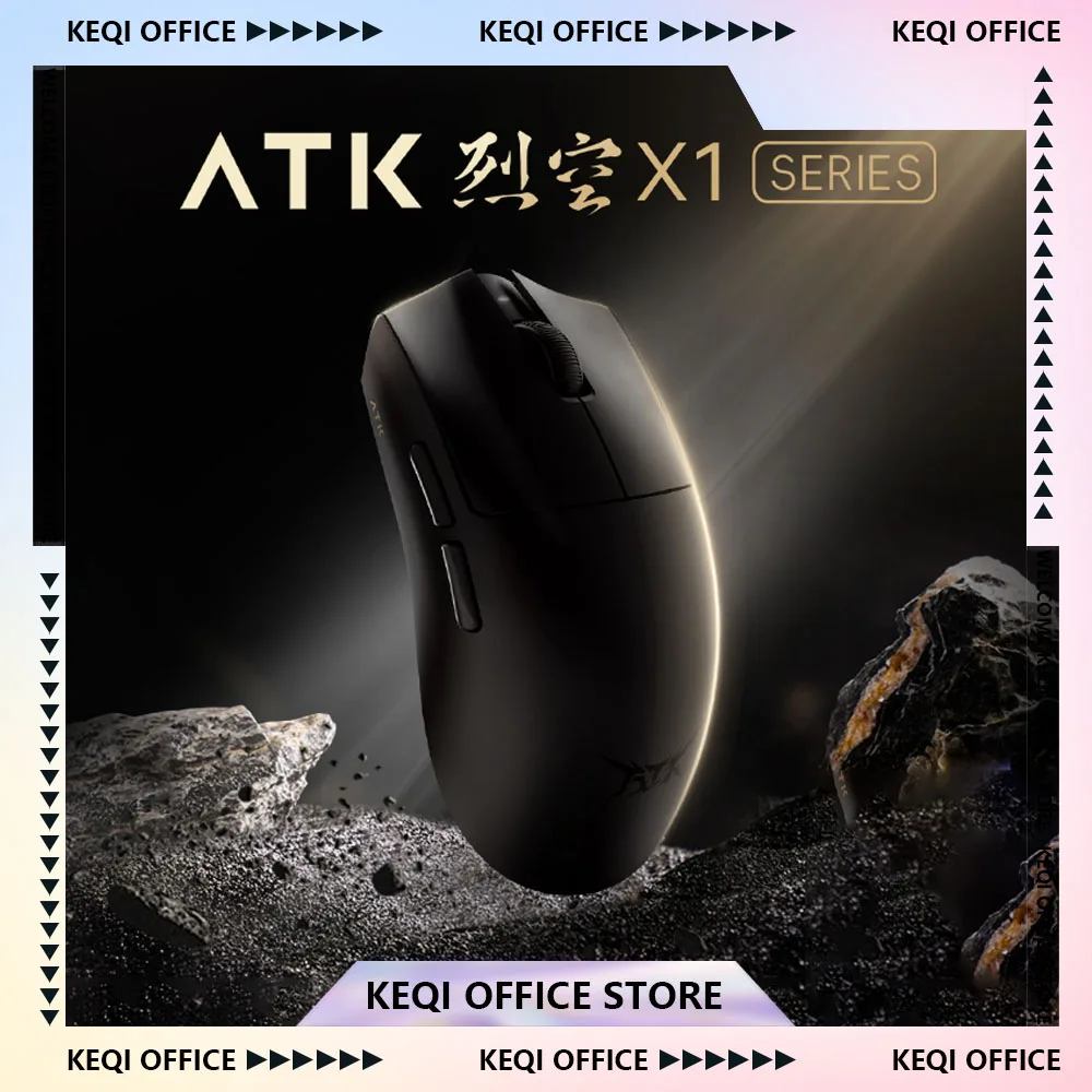 

ATK Blazing Sky X1 Mouse Gamer Wireless 3 Mode 8K Low Latency Lightweight FPS Liekong E-sports Gaming Mouse Pc Gamer Accessories