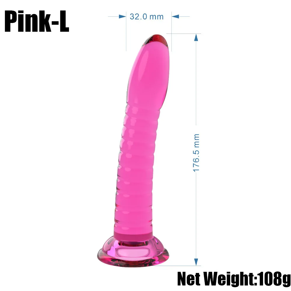 Soft Jelly Dildos Penis With Suction Cup Masturbator Orgasm SM Vaginal G-Spot Massager Butt Plug Anal Trainner Crystal Dildos