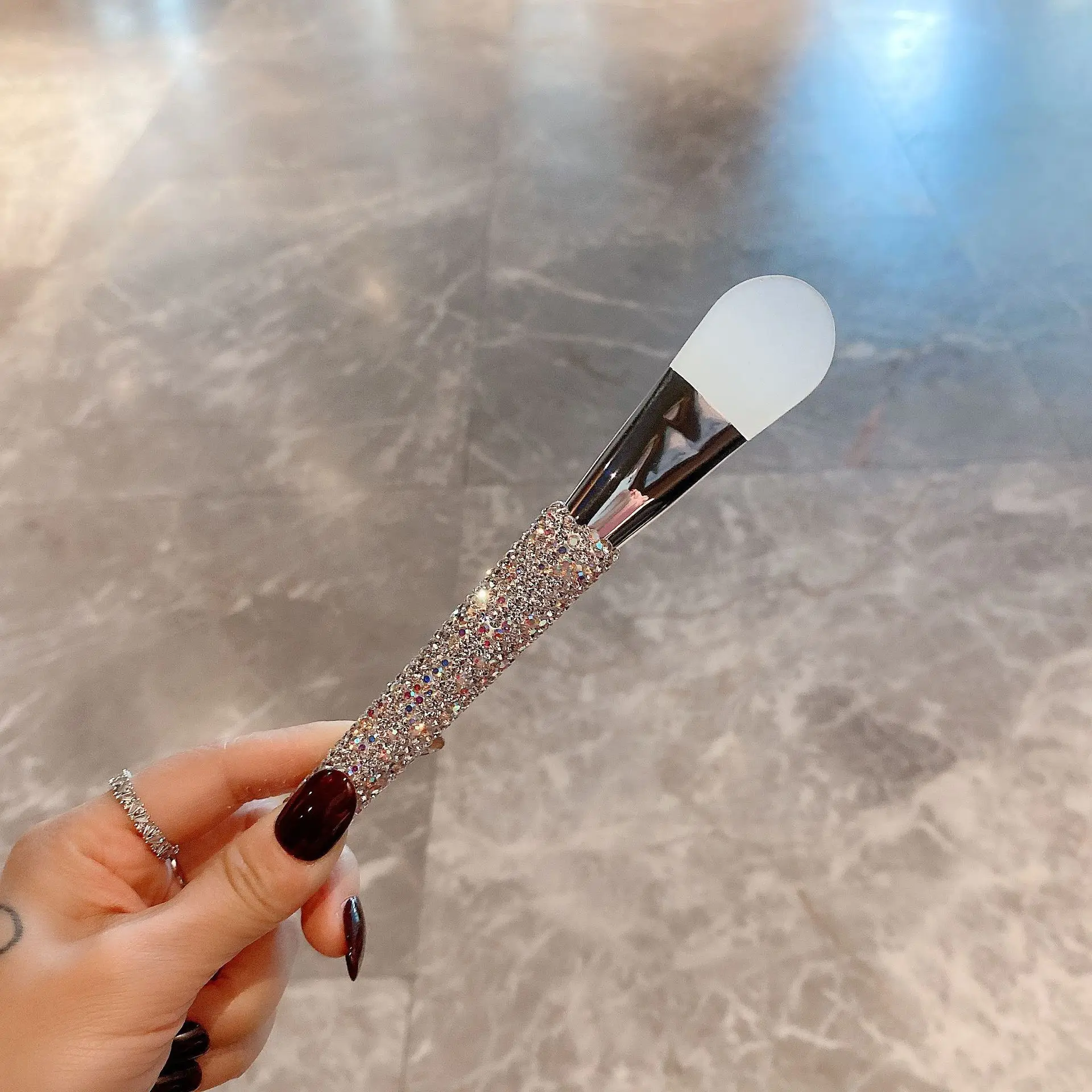 ソフトヘアマスクブラシ,洗顔料,スキンケアブレンダー,ファンデーションアプリケーター,コンシーラー,美容メイクツール