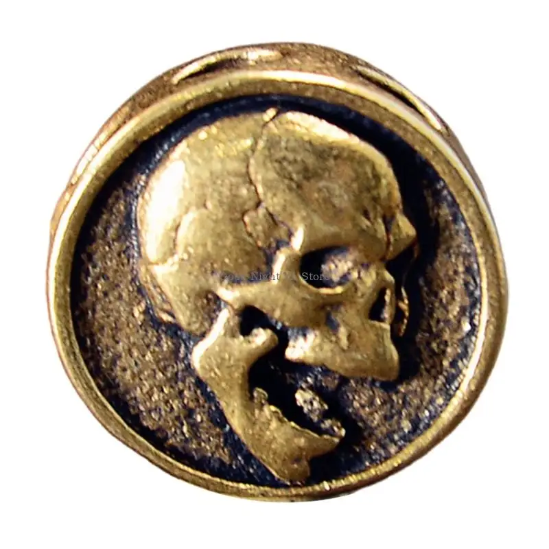  Unique Artistic Skull Metal Beads Pendant for Paracord and DIY Enthusiasts Jewelry Making Paracord Bead
