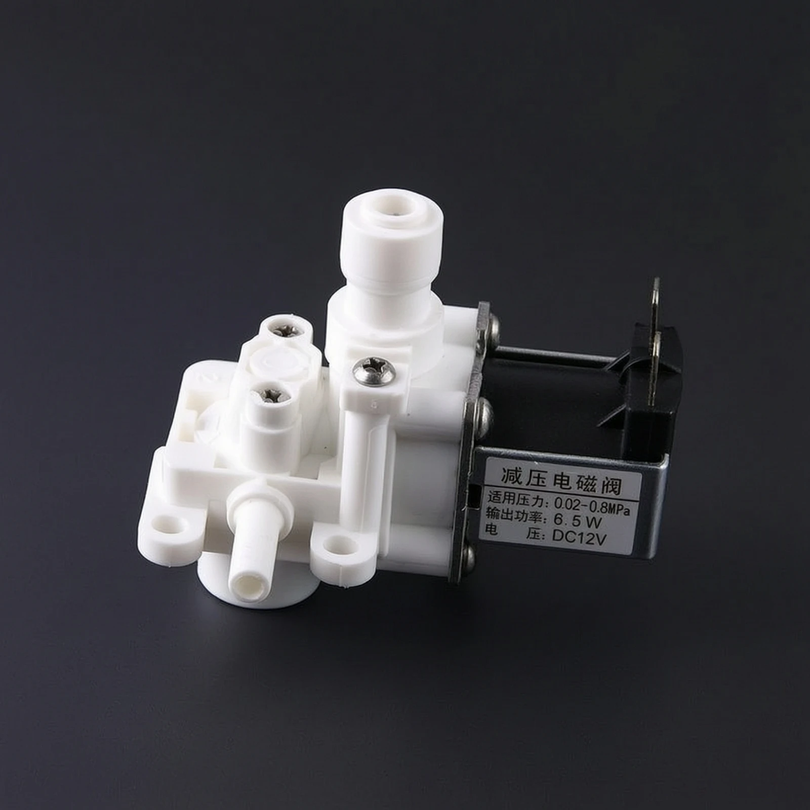 Toilet Solenoid Valve Corrosion Resistant Solenoid Valve with 12V Coil Responsive Low-Height for DIYers, Plumbing Repair