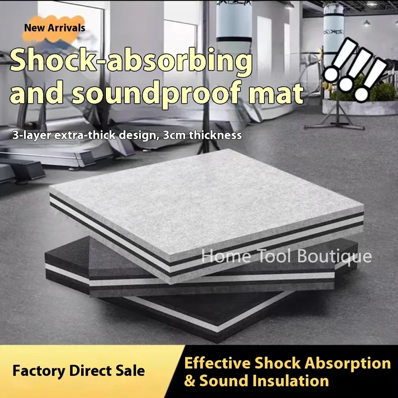 Floor Sound Insulation Sound-Absorbing Pad Three-Layer Shock Absorption Noise Reduction Sponge Musical Instrument Net Sound Pad
