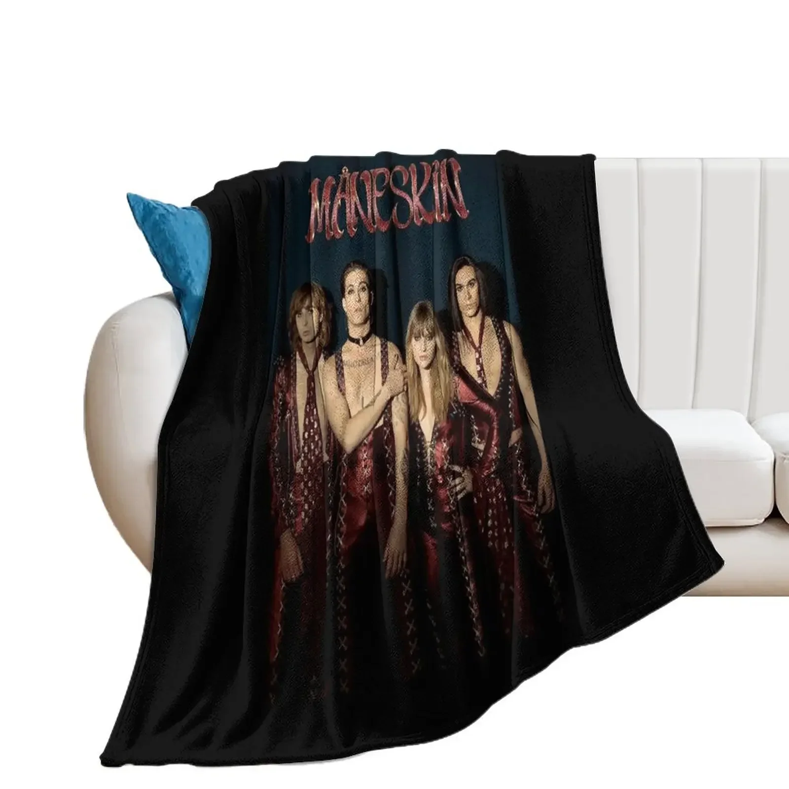 M?neskin rock band Maneskin Throw Blanket Luxury Brand Giant Sofa Soft Plaid Blankets