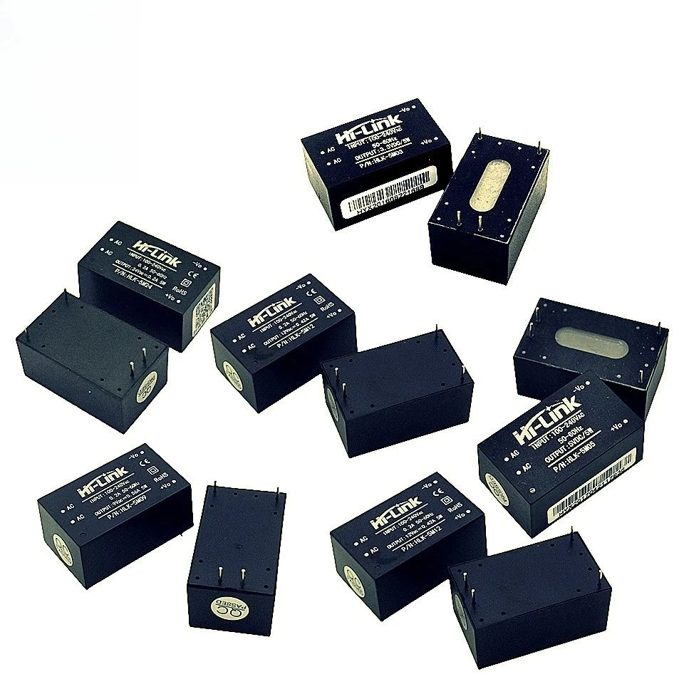 Moduł inteligentnego zasilacza obniżającego napięcie (step-down buck) AC-DC 3W 5W 5V/3.3V/12V/24V HLK-5M03/09/12/24 HLK-PM03/09/0612/24