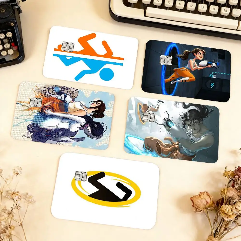 

1pc Portal 2 Game Waterproof Film Skin Cover Credit Card Stickers Debit Front Bank Bus Pass