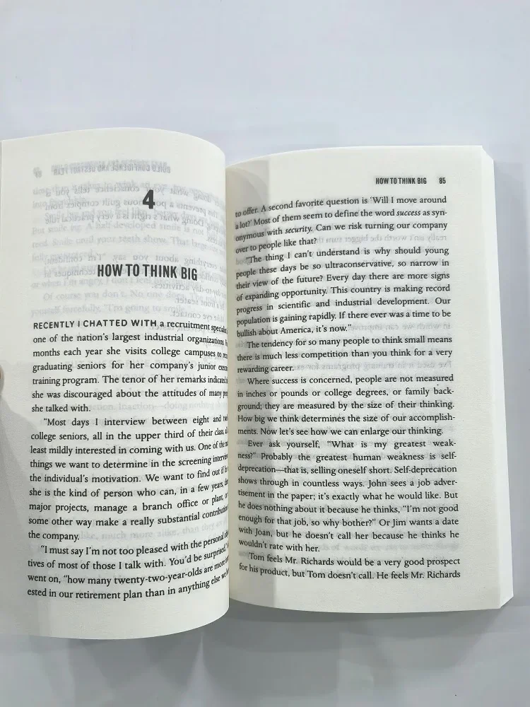 The Magic of Thinking Big English Original Inspirational Classic Book