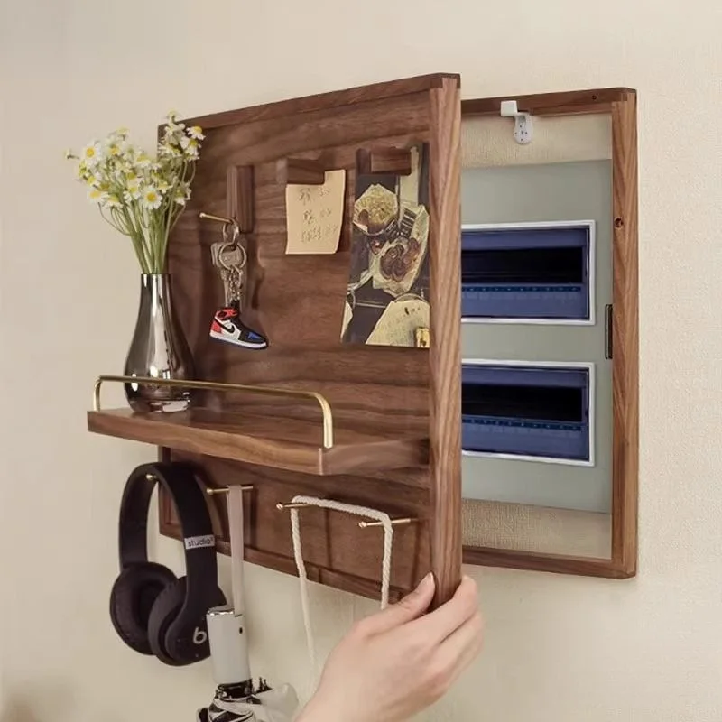 ins wind meter box hole board wall hanging decorative painting restaurant weak power source blocking hanging painting