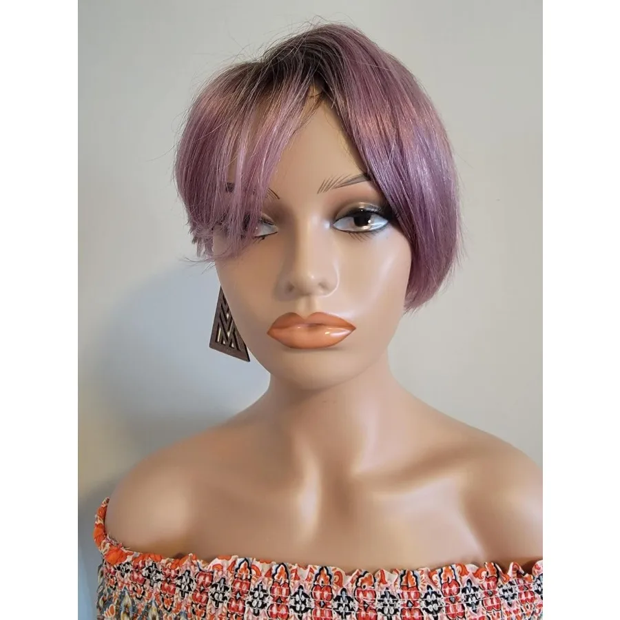 Luxar Beaute realistischer weiblicher Schaufensterpuppenkopf mit Schulter, PVC-Kopf, Büste, Perückenkopfständer für Perücken, Ausstellungszubehör in Beige C