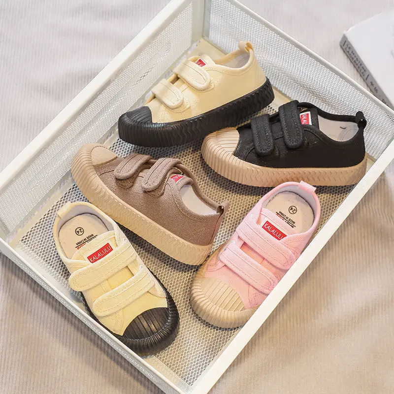 Spring Autumn Hot Children's Canvas Shoes Boys Grils Casual Biscuit Shoes Flats Breathable Fashion Shoes Cute Kids Shoes