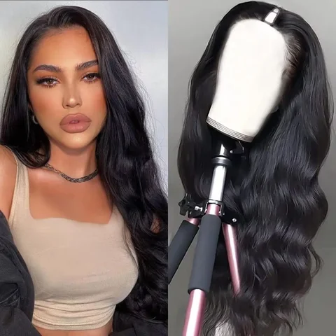 V Part Wig 220 Density Human Hair Body Wave Upgrade V Part Wig No Leave Out V Part Wig Human Hair Wig Remy Hair Daily