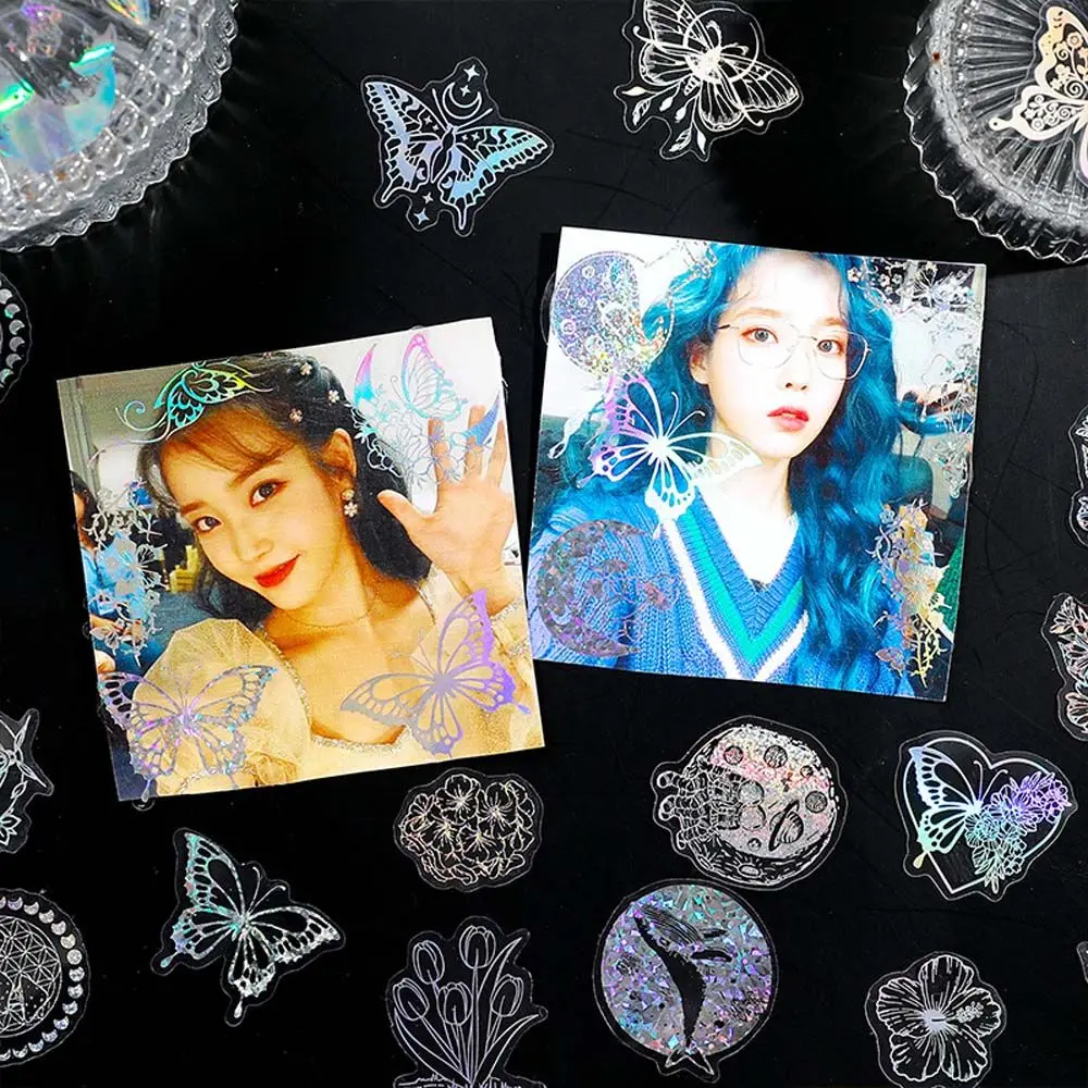 Colorful Stars School Supplies Decorative Scrapbooking Hand Account Sticker Book Stickers Laser Sticker Stationery Stickers