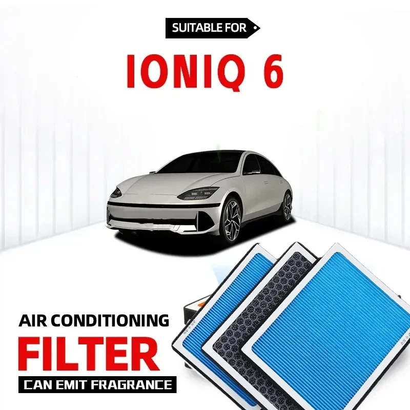 For Hyundai IONIQ 6 Cabin Filter Air Filter Activated Carbon Air Conditioning Filter with Fragrance to Purify Car Cabin Air