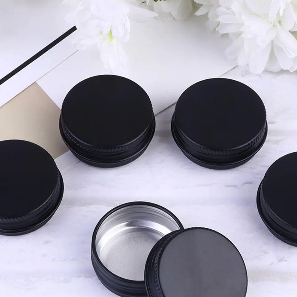 20Pcs 30Ml Small Aluminum Jar Containers Stylish Portable Refillable Storage Box for Hair Skin Cleanser Nail Parts