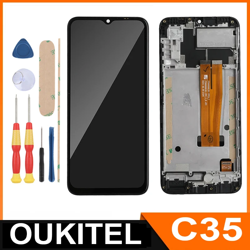 

For OUKITEL C35/6.56" FHD+ LCD Display + Touch Screen + With Frame